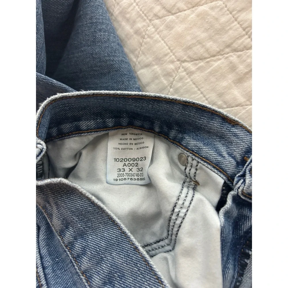Lee Regular‎ Fit Mens Jeans Light Wash Denim Size 33x32 Straight Leg